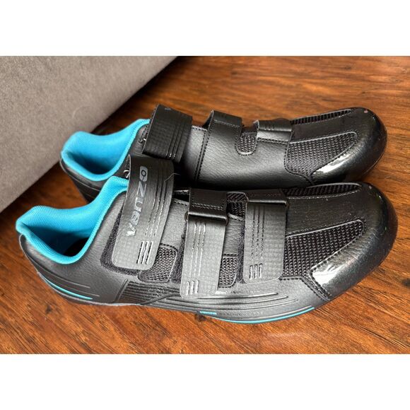 Venzo Unisex Cycling Shoes Brand New UXROADS-43B Size 9M 10.5W - Picture 1 of 8